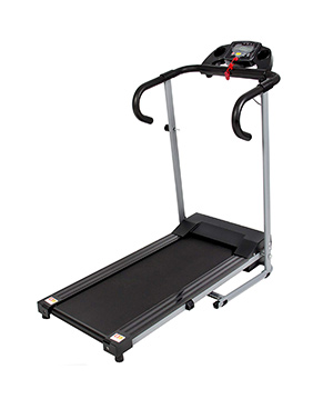 Black 500W Folding Electric Treadmill