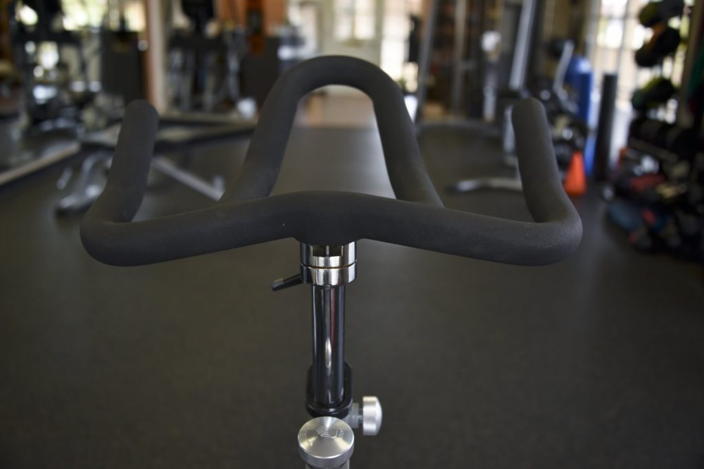 folding exercise bike handle