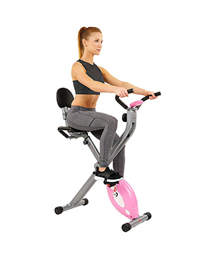 Sunny health recumbent folding exercise bike