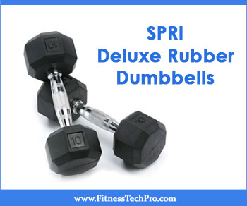 SPRI Deluxe Rubber Dumbbells