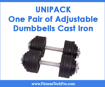 One Pair of Adjustable Dumbbells Cast Iron