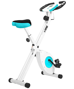 Xspec folding stationary exercise bike
