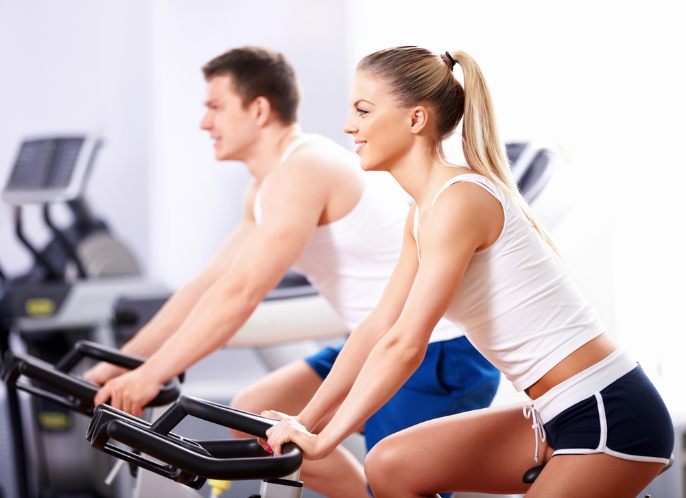 2 person working out